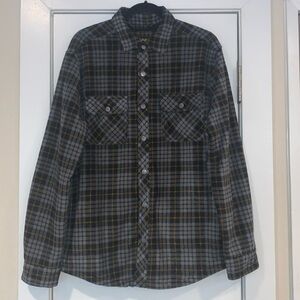 NWT Lee Regular Fit Plaid Fleece Shirt Jacket S